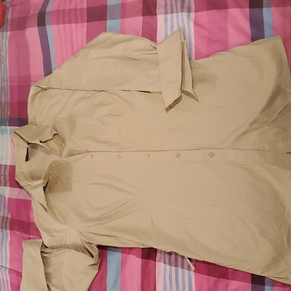 A.L.C. Tops - 🍹10 for$20 ALC Stretch Beige 3/4 sleeve shirt with back draw string